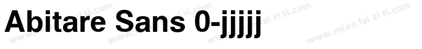 Abitare Sans 0字体转换